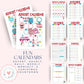 a printable calendar with the words fun calendars on it