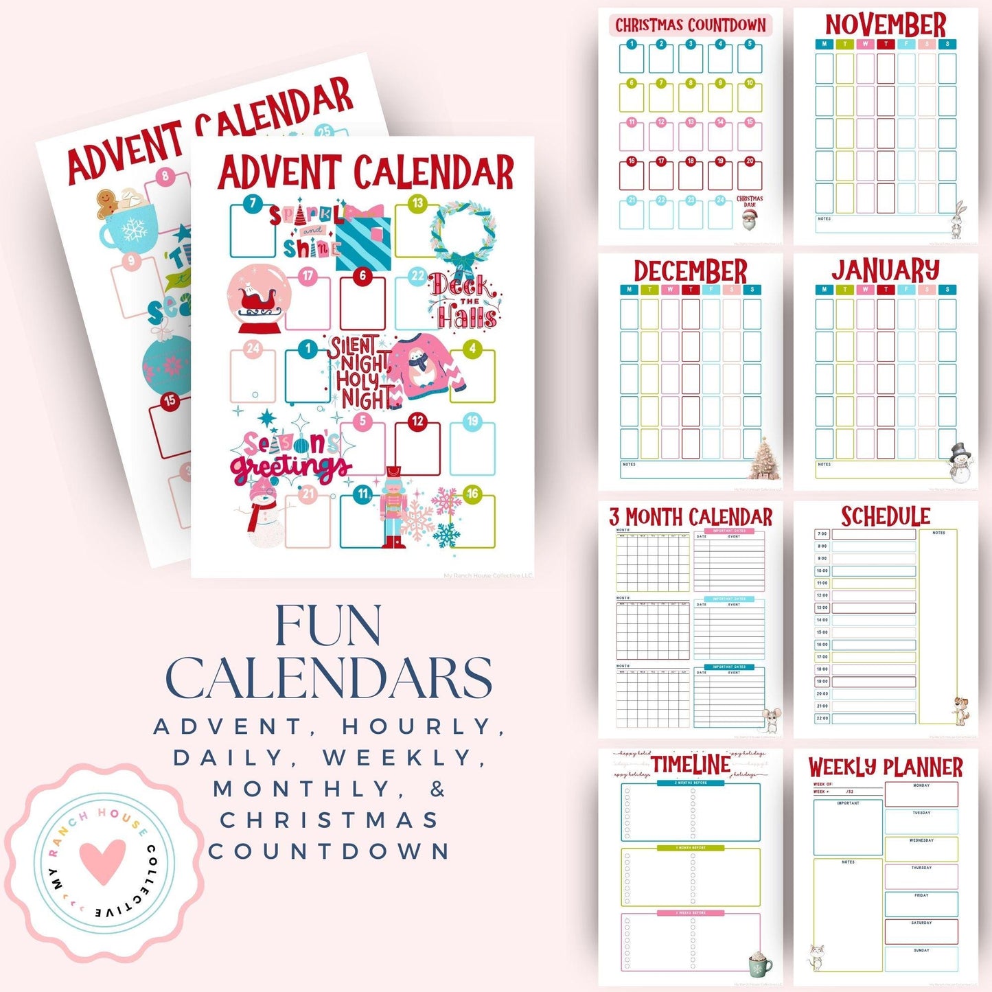 a printable calendar with the words fun calendars on it