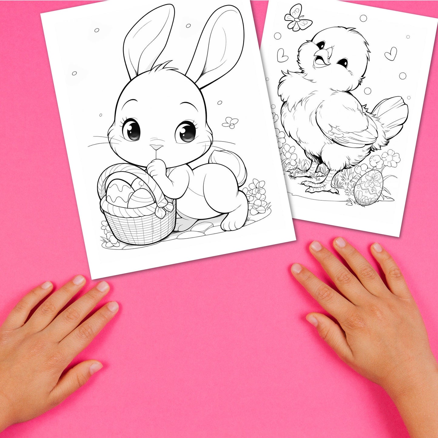 Easter Activity & Coloring Pages | Easter Bunny Printables, Instant Download Fun Coloring