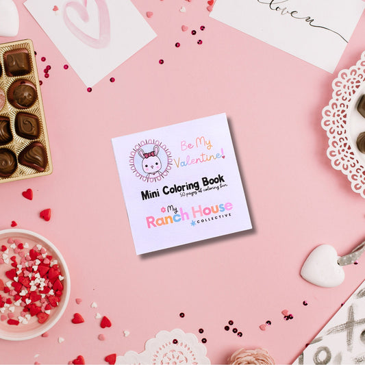 Mini Coloring Book | Valentine's Day Bliss: Handmade | Relaxing Love Themed Art for All Ages