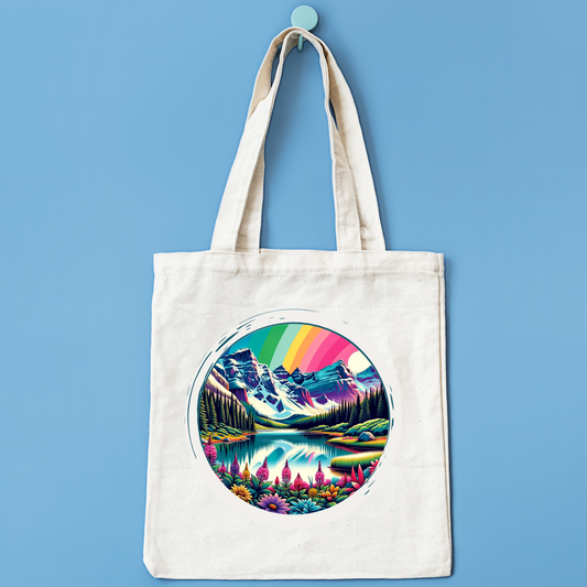 Colorado Rainbow Mountain Tote Bag